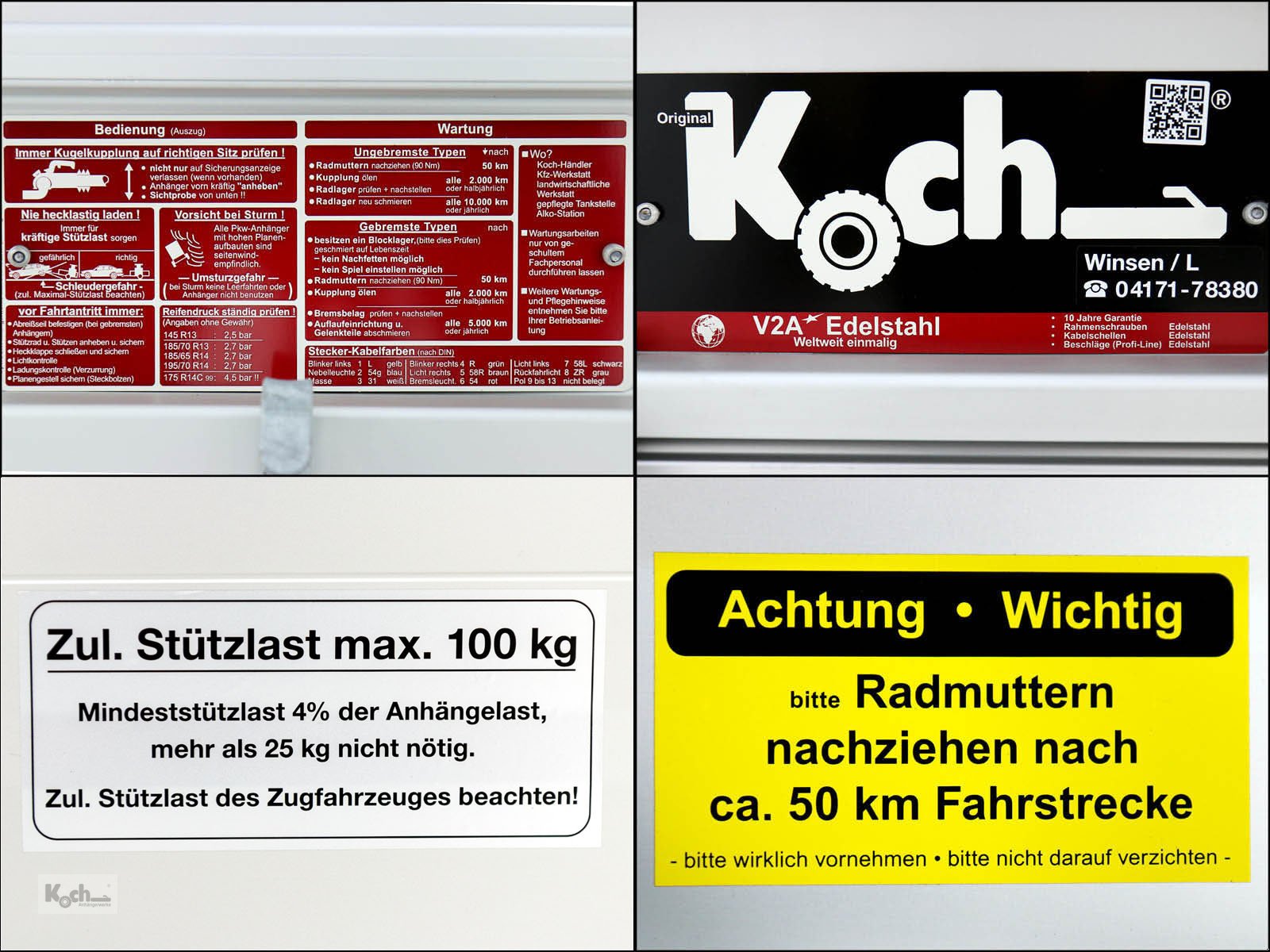 Anhänger tipa Sonstige Koch-AnhÃ¤nger 125x250cm 1200kg|Typ 4.12 Hobby|Angebot (Pkw10100412Ko), Neumaschine u Winsen (Luhe) (Slika 14)